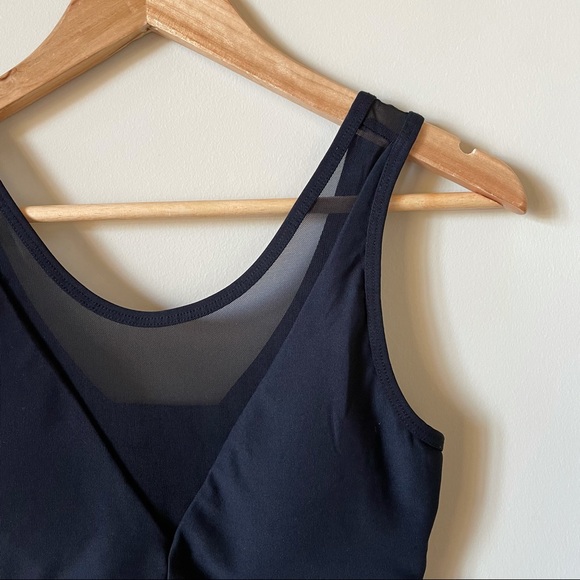 90 Degree, Black, Mesh, Sports Bra/Crop Top, SZ M - Picture 1 of 9